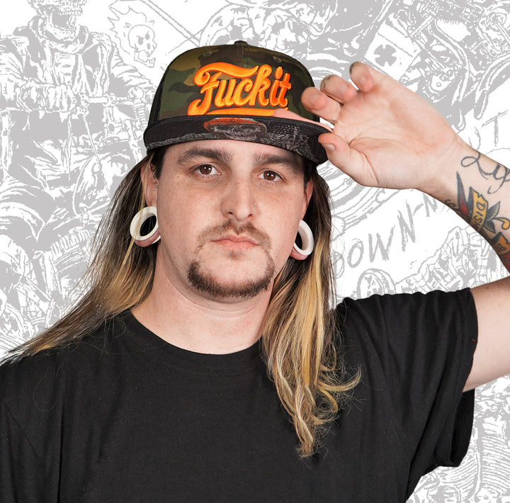 Fuck It Flat Bill Snap Back Hat