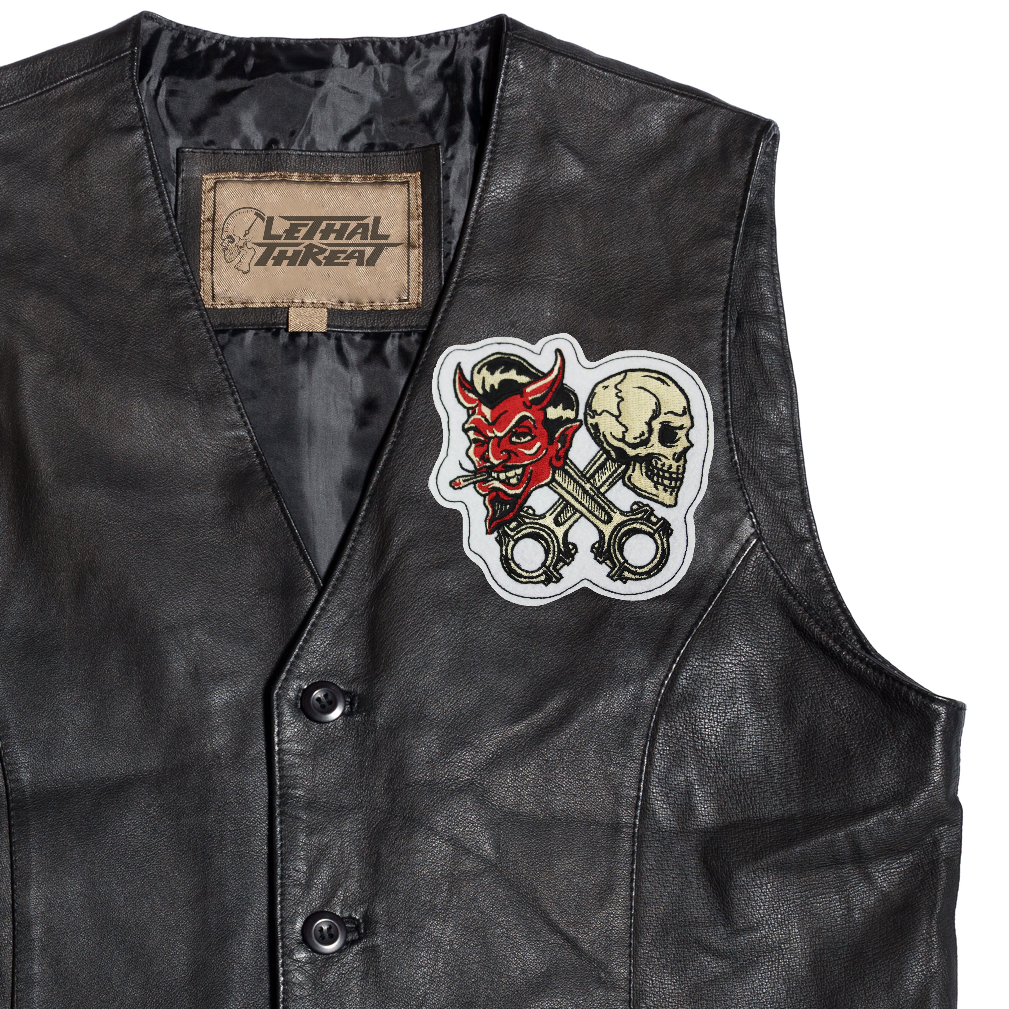Raising Hell Skull n Devil Patch- Larger Version – Lethal Threat