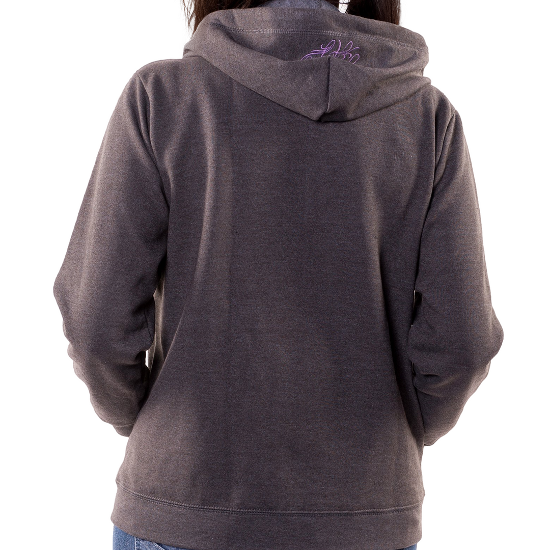 Embroidered Wing Skull Hoodie