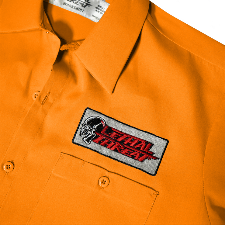 Orange Work Shirt / Shop Shirt