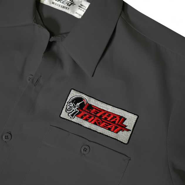 Maglia Camicia Moto Custom Lethal Threat Rustynuts Nera Vendita Online