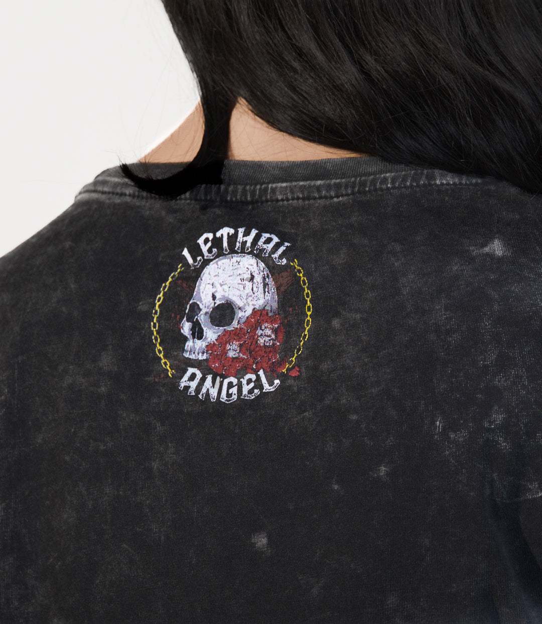Unleashed Skull Scoop Neck Tee