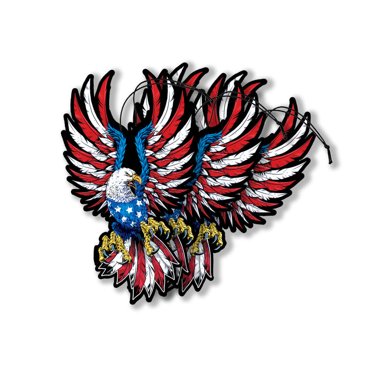 USA Flag Eagle Paper Air Freshener 3-Pack
