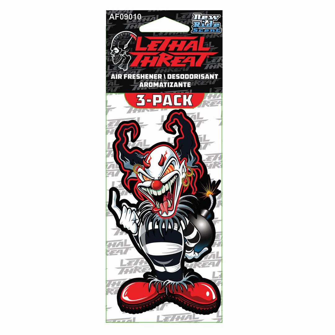 Evil Clown Paper Air Freshener 3-Pack