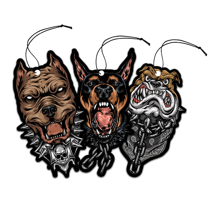 Ruff Dog Series Paper Air Freshener 3 Pack