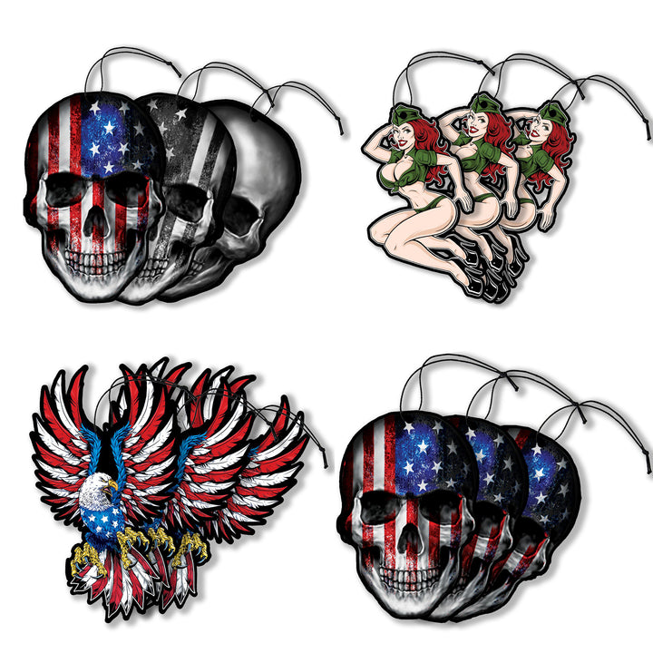 USA Patriotic Series Paper Air Freshener Value Pack