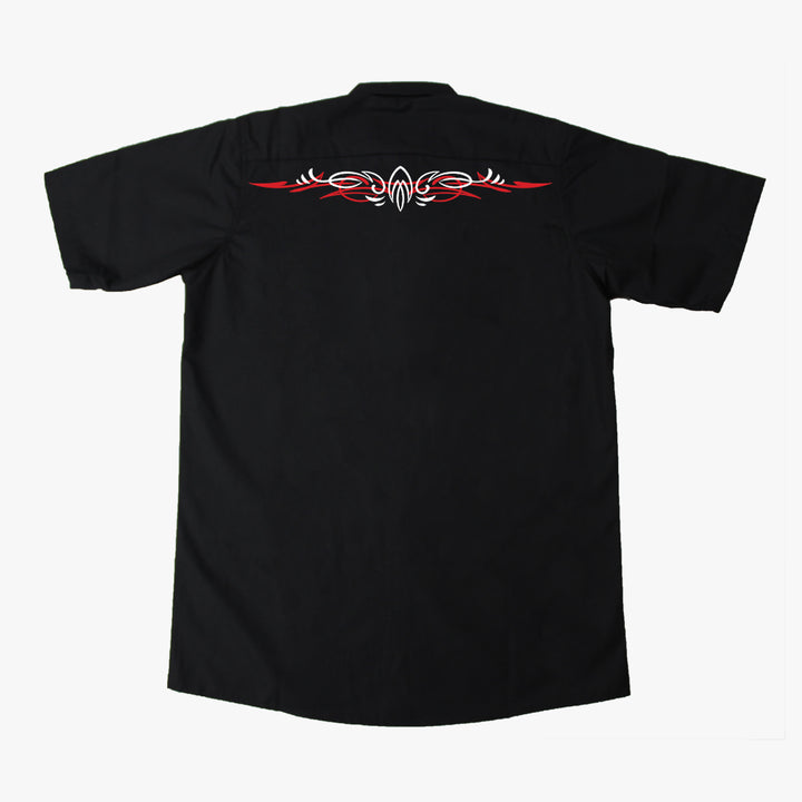 Shifter Kustom Kulture Monster Embroidered Work Shirt / Shop Shirt
