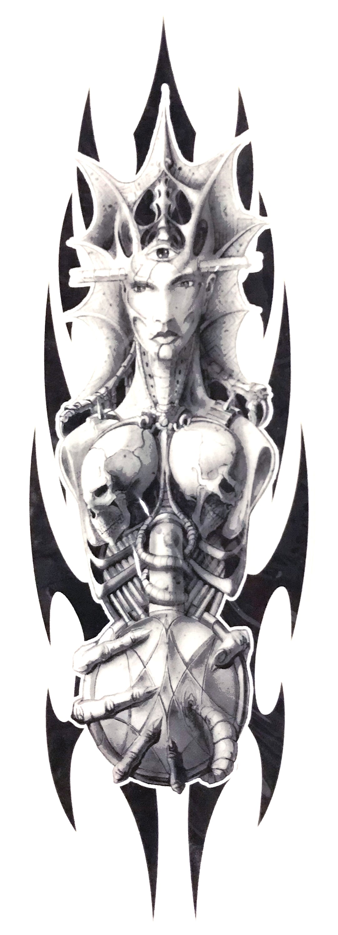 Bio Mechanical Robot Girl Decal