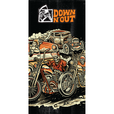 Down n Out 4 Life Rat Rod & Motorcycle Banner