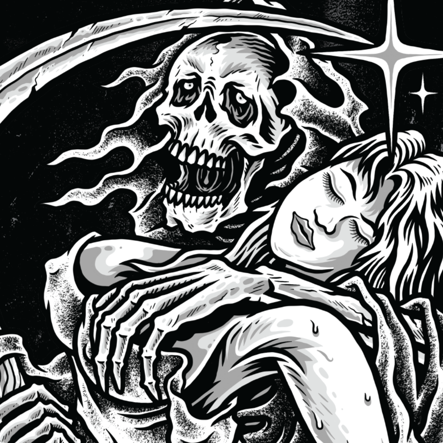 Down n Out Lust for Death Reaper Banner