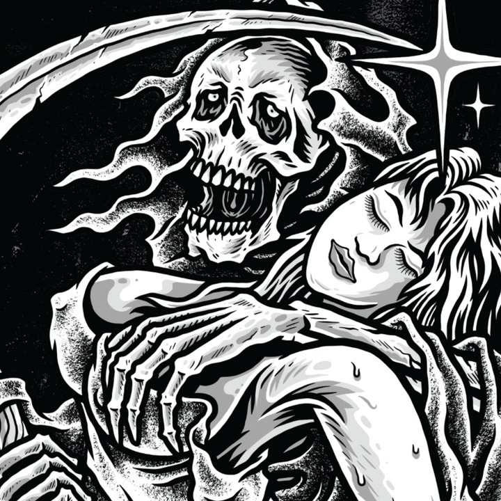 Down n Out Lust for Death Reaper Banner