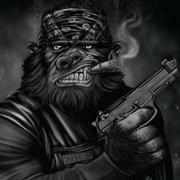 Lethal Threat Pistol Gorilla Banner