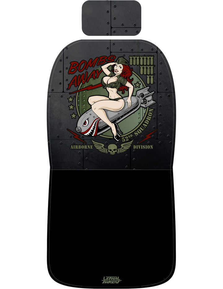 Bombs Away Pin Up Girl Automotive 2 Pack Seat Cover Set