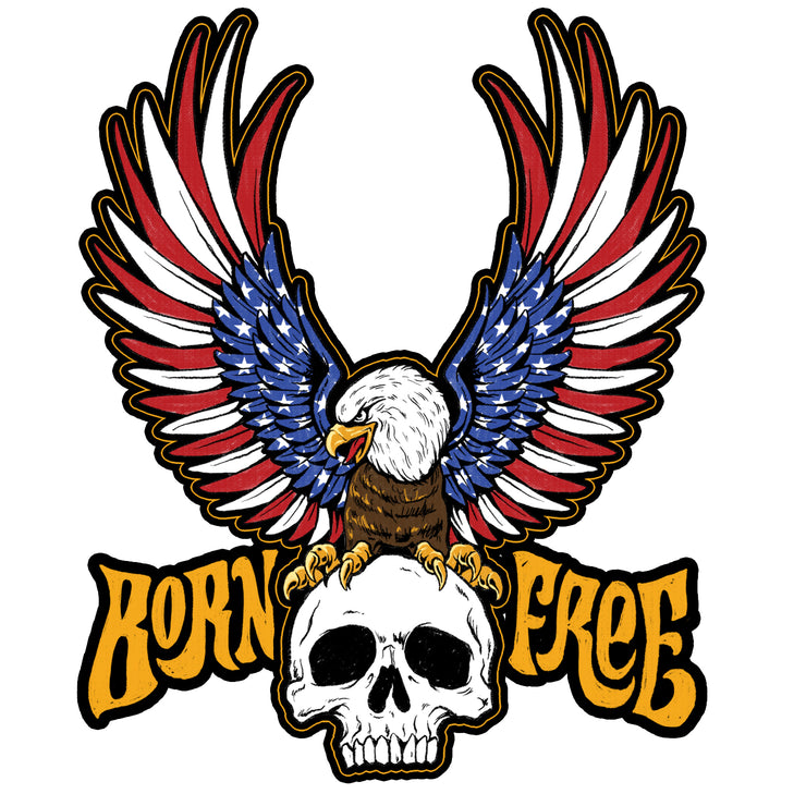 Born Free Mini Decal Sticker Lethal Threat