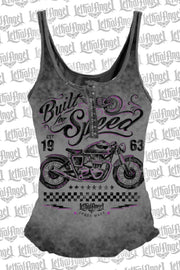Built for Speed Motorcycle Snap Up Tank Top