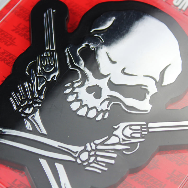 Skull n Guns Peel n Stick ABS Emblem