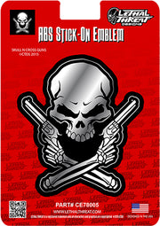 Skull n Guns Peel n Stick ABS Emblem