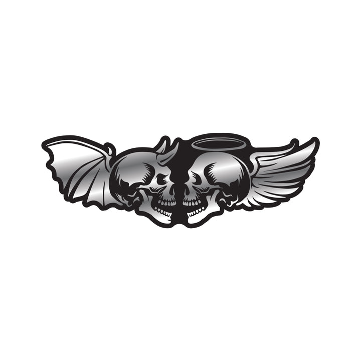 Angel & Devil Skulls ABS Emblem