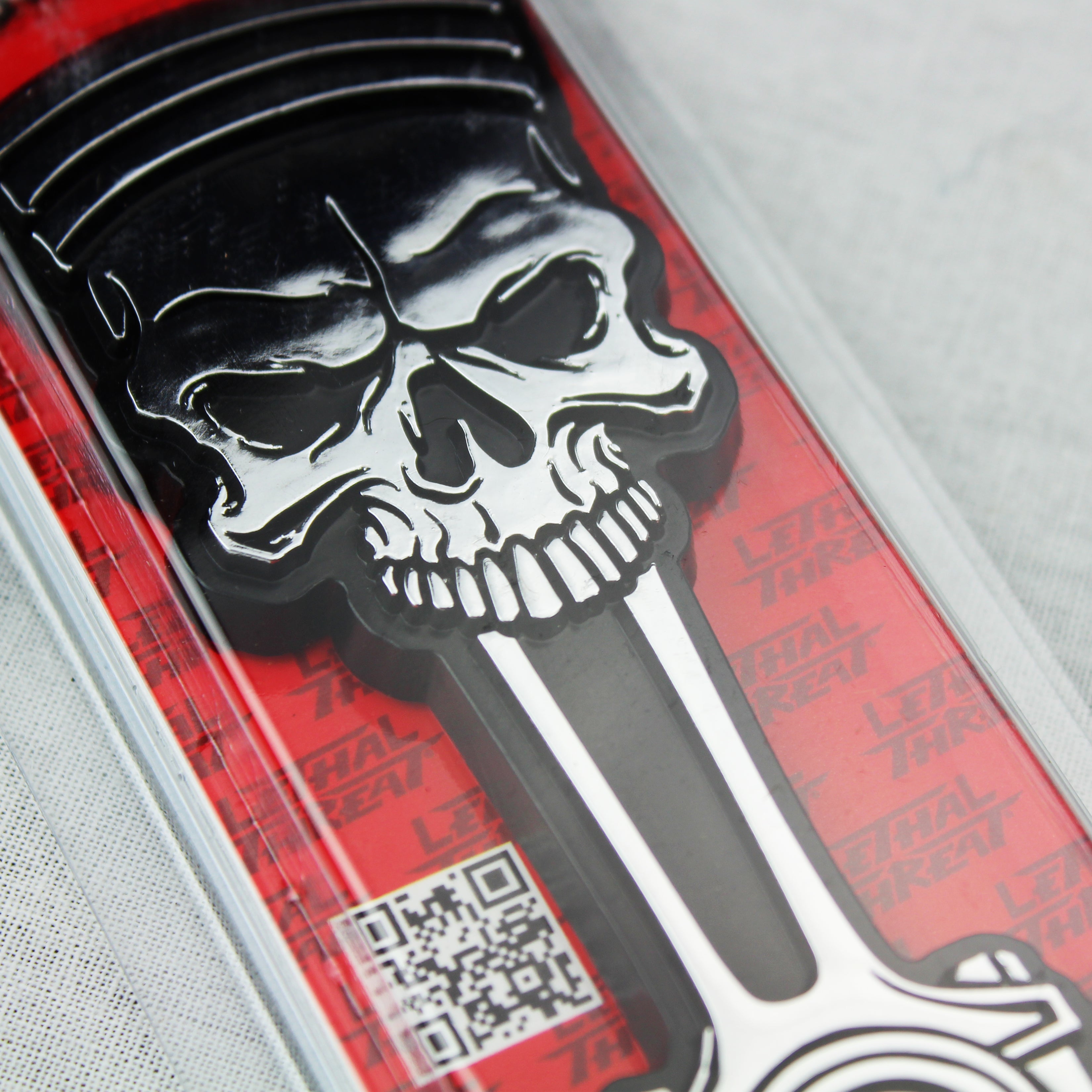 Skull Piston ABS Peel n Stick Emblem – Lethal Threat