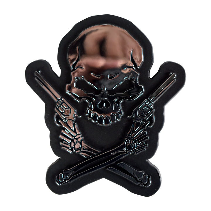 Skull n Guns Peel n Stick ABS Emblem