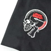 Grey USA Skull Embroidered Work Shirt / Shop Shirt