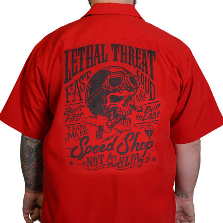 Not For The Slow Skull Work Shirt / Shop Shirt