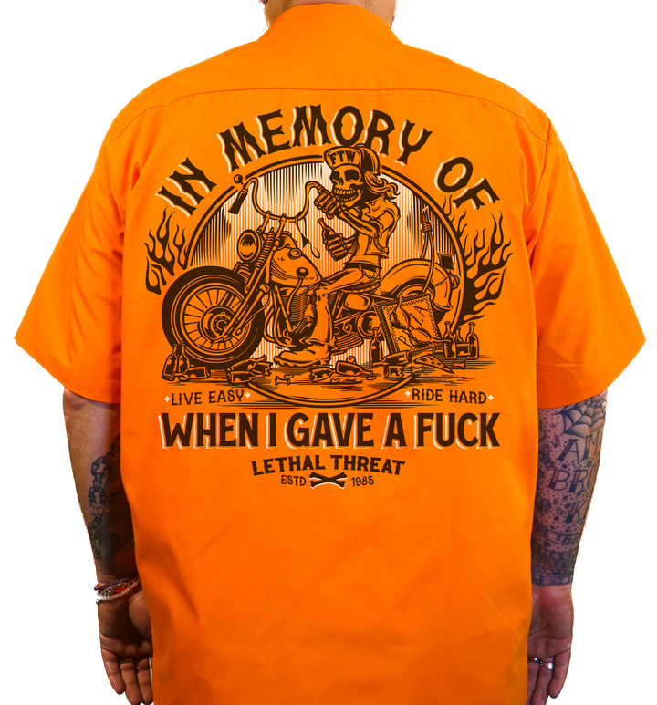 In Memory Printed Work Shirt / Shop Shirt