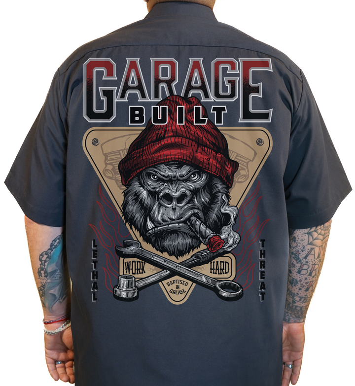Garage Built Printed Work Shirt / Shop Shirt