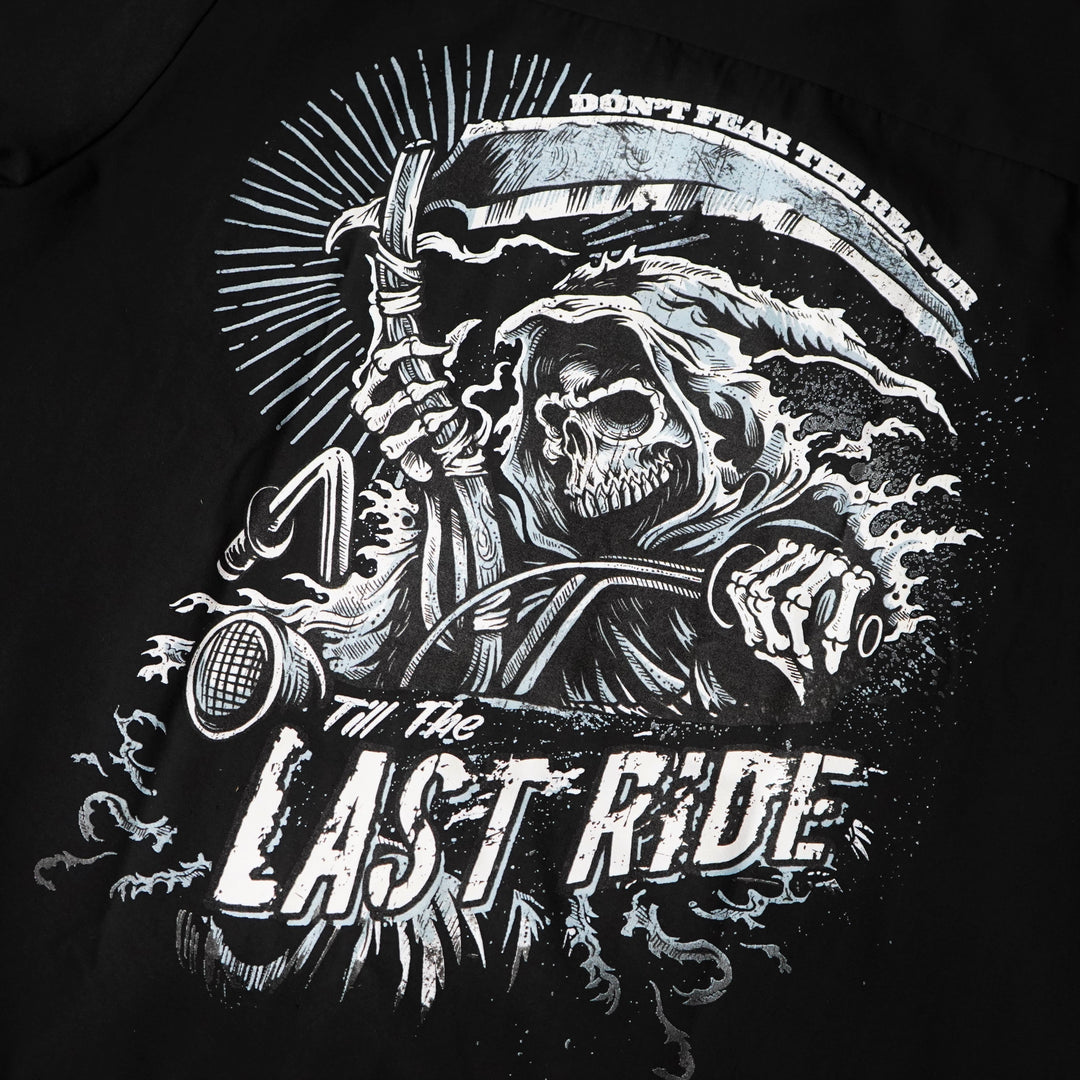 Till the Last Ride Reaper Printed Work Shirt / Shop Shirt