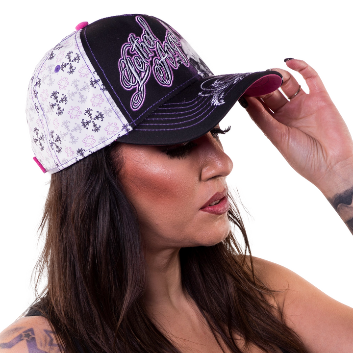 Floral Skull Rose Hat