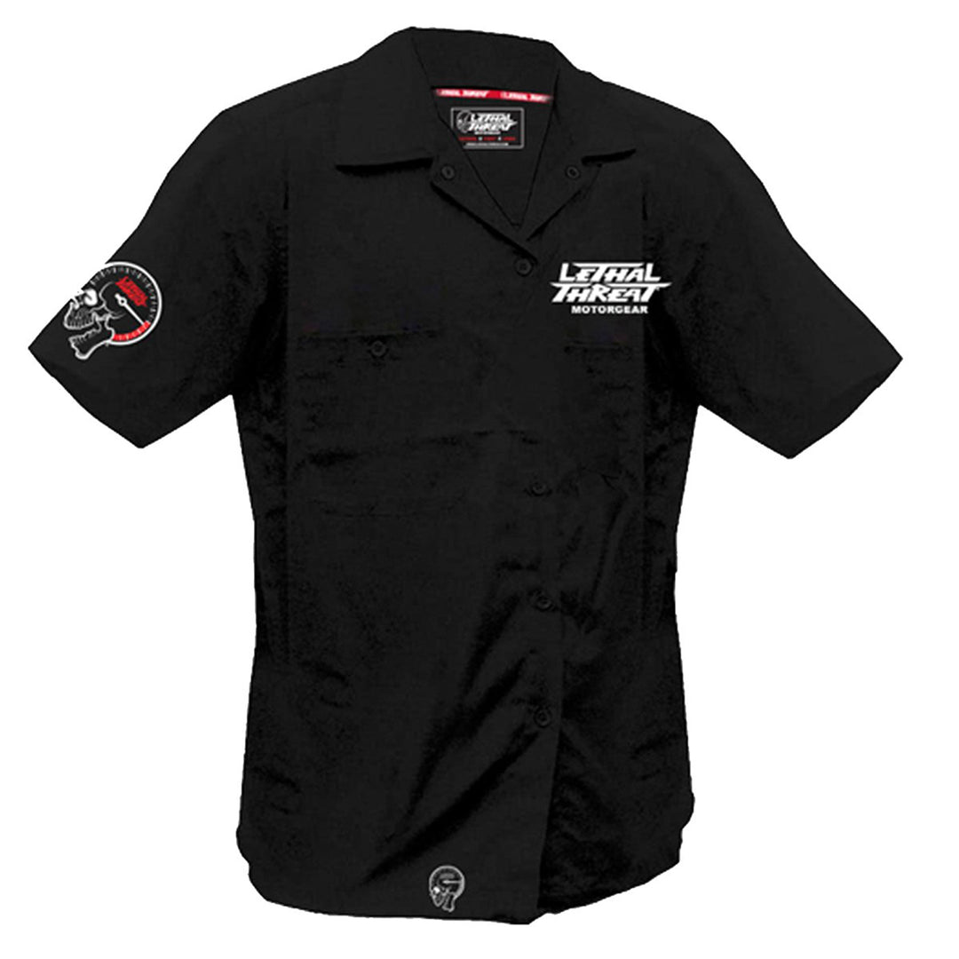 Kustom Kulture Rat Rod Embroidered Work Shirt / Shop Shirt