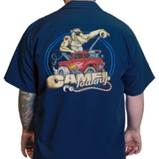 Camel Towing Embroidered Work Shirt / Shop Shirt