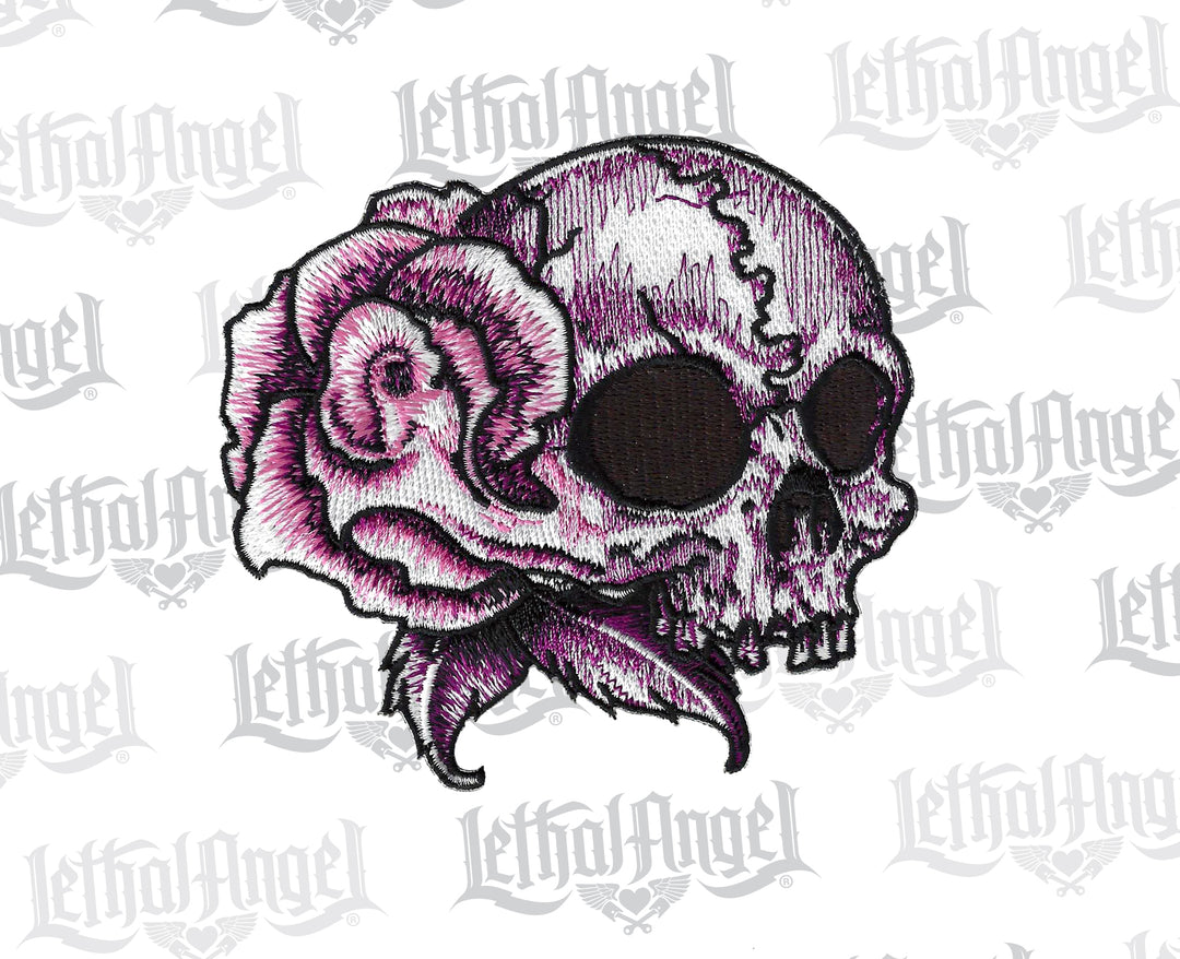 Rose Skull Right Facing Patch