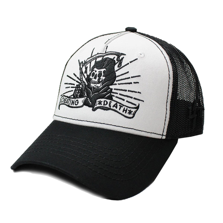 Cheating Death Reaper Trucker Style Hat