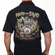 Need 4 Speed Printed Work Shirt / Shop Shirt