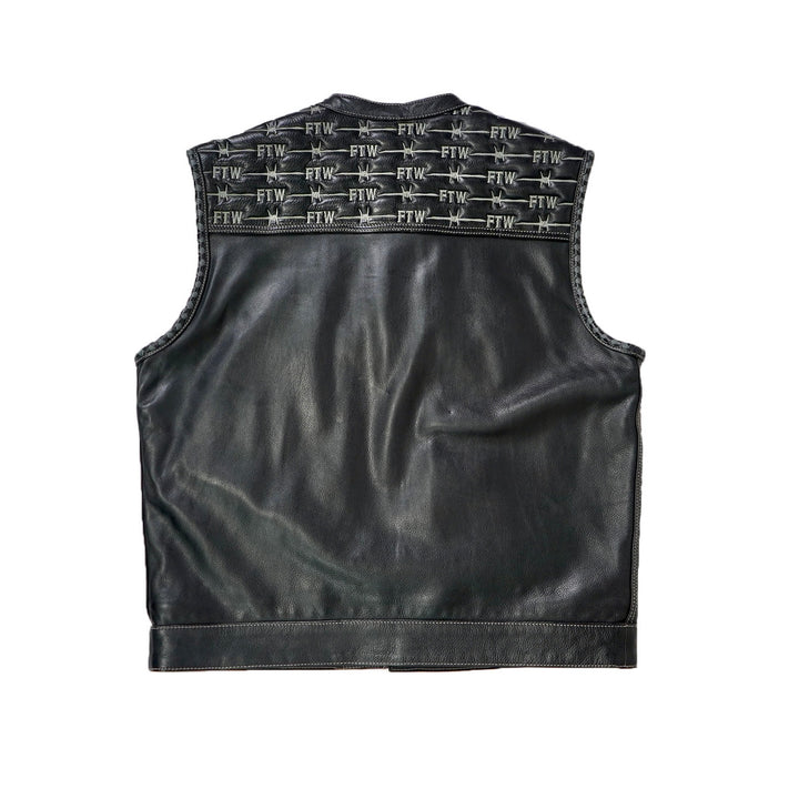 FTW Skull Leather Vest