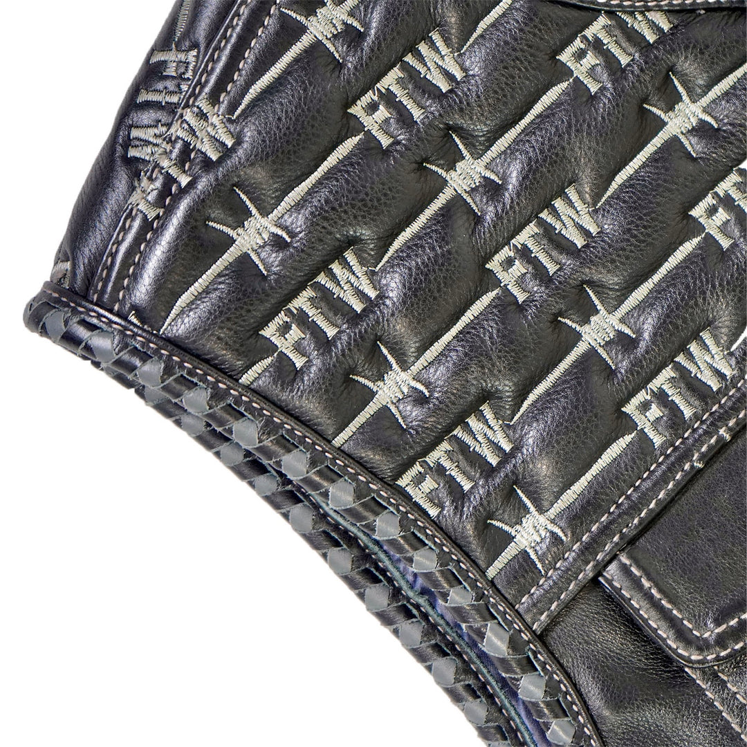 FTW Skull Leather Vest