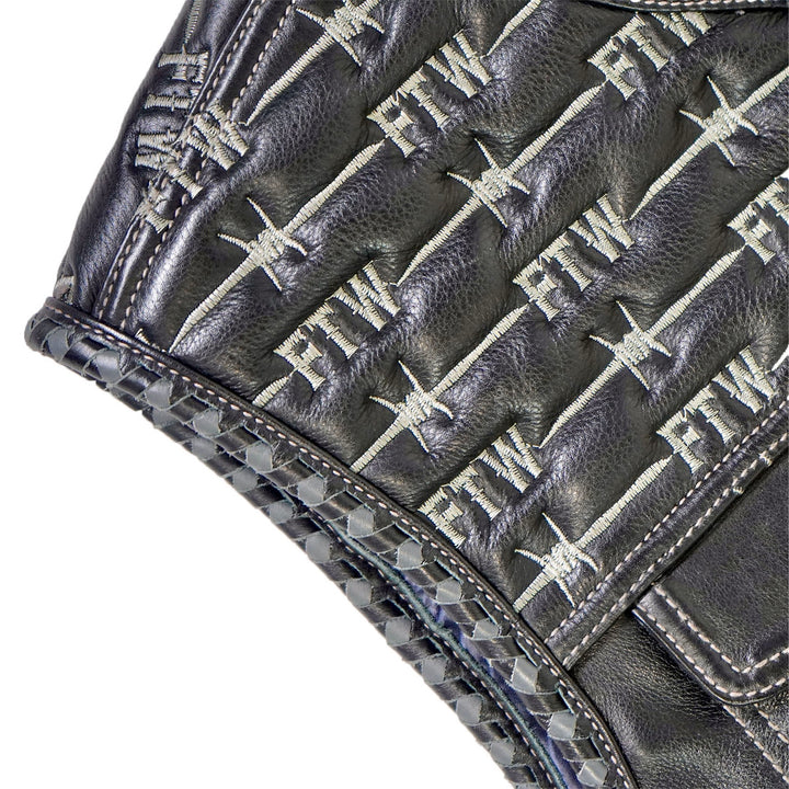 FTW Skull Leather Vest