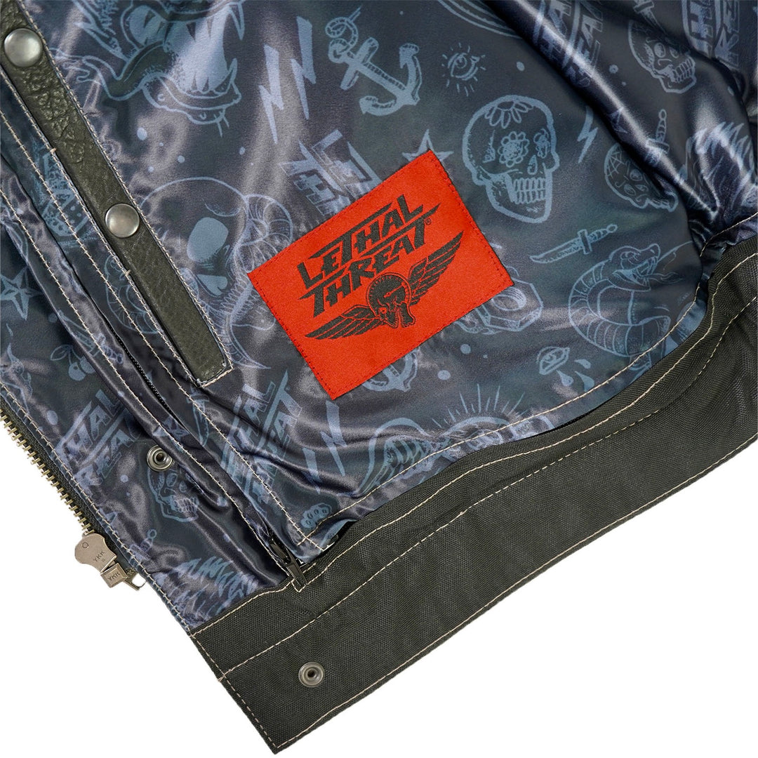 FTW Skull Leather Vest
