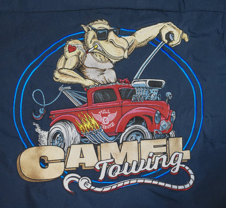 Camel Towing Embroidered Work Shirt / Shop Shirt