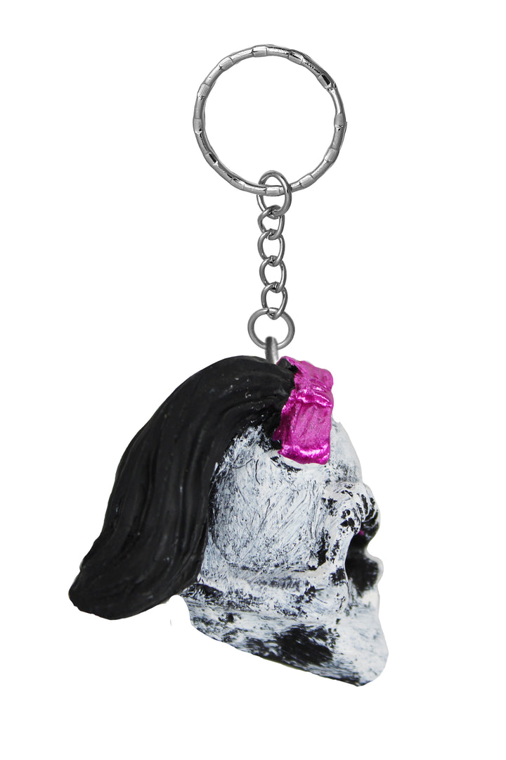 Girl Skull 3D Key Chain