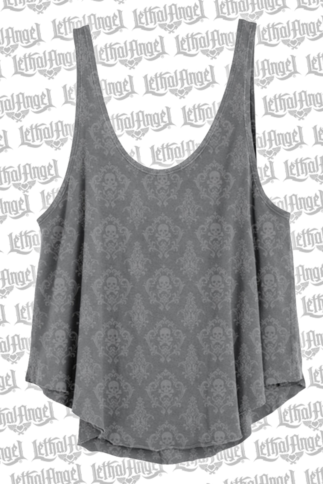 Skull and Crossbones Loose Tank Top