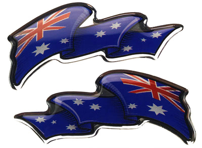 Domed Flags: Australian Flags Decal