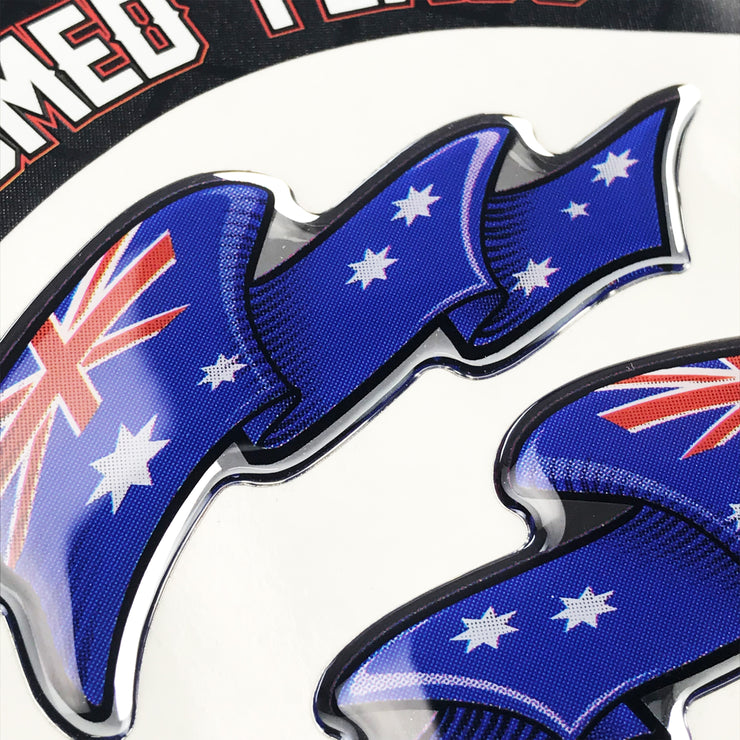 Domed Flags: Australian Flags Decal