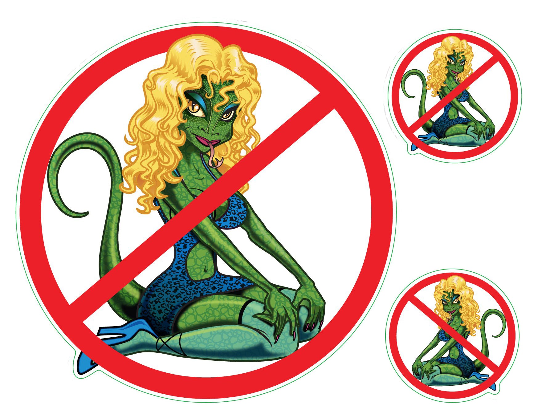 No Lot Lizards - Lot Lizard - Sticker