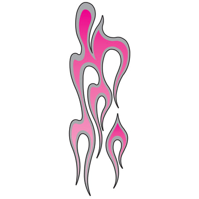 Pink Flames Right Facing Decal