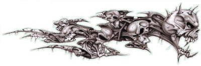 Skull Decay Right  Decal
