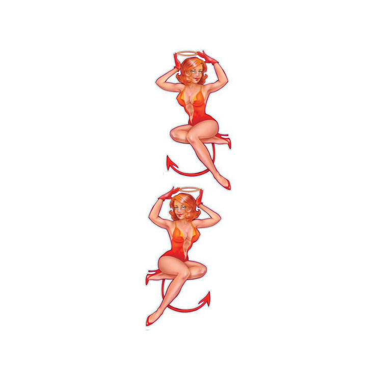 Day & Night Pin-up Girl Left n Right Decal