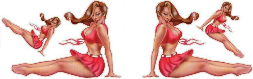 Miss Behaving Vintage Pin Up Girl Decal