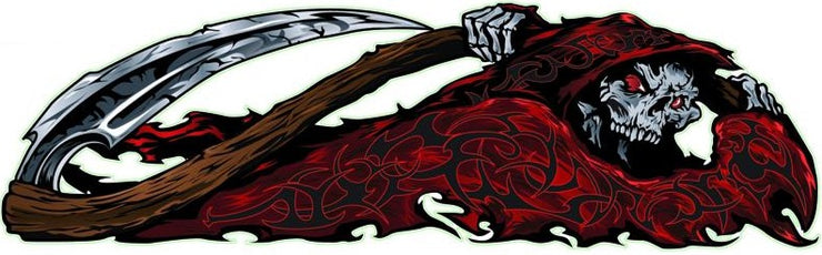 Red Tribal Reaper Right Decal